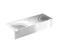 PrecisionSteel Outil de marquage des angles multifonction en métal pour une disposition de courbure à 90 ° sur des tuyaux carrés Outil de marquage de ligne parallèle