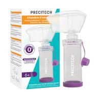 PRECITECH - Chambre d’Inhalation Adulte & Enfant 6+ - Optimisation Traitement Aérosol & Inhalation Facile - Violet