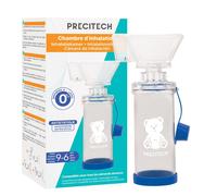 PRECITECH - Chambre d’Inhalation Enfant 9 mois-6 ans - Masque souple, valve unidirectionnelle, compatible sprays doseurs