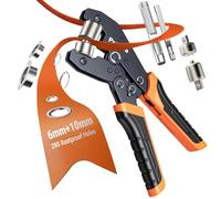 Preciva 6+10mm Oeillets Métalliques Kit,Kit de Pose d'Œillets pour Bâche-280 Œillets Métalliques 6+10mm,Kit d'Installation d'Œillets pour Bâche avec Pince à Œillets