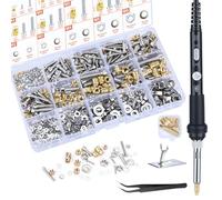Preciva 716 pièces Kit d'inserts filetés, écrous d'insertion, pointes à souder m2/M3/M4/M5/M6, Kit professionnel d'inserts filetés pour impression 3D et modélisme