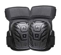 Preciva Genouillères Professionnelles,Heavy Duty Genouillère Rembourrage en Mousse avec Coussin en Gel Confortables et Sangles Réglables pour Travailler, Gardning et Construction