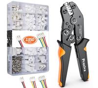 Preciva Pince à Sertir avec 1350pcs Connecteur Jst, 0.08-1mm² (AWG28-18) Cosses Electriques a Sertir avec 550 Connecteurs JST-XH et 800 broches JST-XH