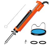 Preciva Pompe à Dessouder Electrique, Ventouse de Fer à Dessouder 30W, Fer à Souder avec Buses, Pompe à Dessouder pour Dessouder à Trou Traversant 1,0 mm 1,2 mm