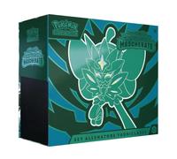 Pokémon Set Entraîneur Hors Classe de l'espans. Écarlate et Violet - Crépuscule Masqué du GCC (1 Carte par Ogerpon Masque Turquoise, 9 enveloppes de espans. et Accessoires Premium), Italien
