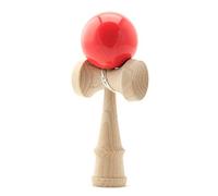 PRECORN Kendama Jeu d'adresse avec Balle Rouge | Jouet en Bois Jeu de Balle Jeu de dexterité Japonais en Bois de la Marque