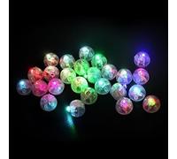 PRECORN Lot de 50 ballons LED pour fête : mini lumières clignotantes pour anniversaire, mariage, Noël et plus encore ! Décoration de ballons multicolores avec jeu de couleurs fascinant - Pour chaque