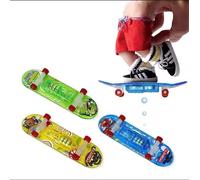 PRECORN Lot de 6 mini skateboards à doigts LED avec éclairage pour tours cool, cadeau d'anniversaire d'enfant, idée cadeau pour garçons et filles, skateboard futuriste
