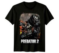 Predator 2 (1990) Movie Poster Inspired T-Shirt Retro 90s Tee Unisex Black XXL