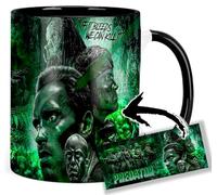 Predator Arnold Schwarzenegger Carl Weathers Tasse Ceramique Intérieure et Poignée Noire Mug