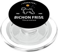 Predator Bichon Frise The Premium | Monoline Logo Art PopSockets PopGrip pour MagSafe