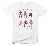 Predator Primal T Shirt Sci-FI Alien Movie Retro Tee WhiteM