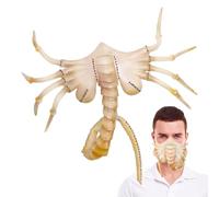 Predator Prop Scary Face Cover, Latex Xenomorphs Face Huggers Masques Effrayants, Fête D'Halloween Predator MaskAccessoires De Jeu De Rôle Pour Halloween, Noël, Mascarade, Spectacle De Cosplay