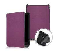 PREDCFVY Coque for Pocketbook Touch Lux 4/Basic 2/627/616/632 Tri-Fold Smart Tablet Case,Ultra Slim Light Stand Hard PC Back Shell Folio Cover,Auto Sleep/Wake(Mor)