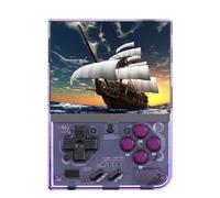 Prede Portable Game Console Miyoo Mini Plus, Écran 3,5 Pouces 640 * 480 IPS 3000mAh, Console D'émulateur Rétro Consoles De Jeux Portables Rechargeables-Purple||128GB