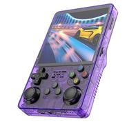 Prede R36 Plus Retro Portable Game Console, 20000 Jeux Classiques Intégrés, Système Linux Écran IPS De 4,0 Pouces, Batterie Rechargeable De 3000mAh, Console De Jeu Vidéo Portable-Purple||128GB