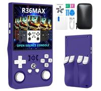 Prede R36S Retro Portable Game Console - 20000 Jeux Classiques 4000mAh Batterie, 4 Pouces HD Écran, Système Linux Portable Mini Console De Jeu-Indigo Blue||128G