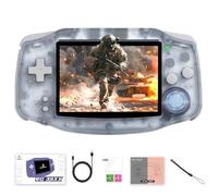 Prede RG 34XX Portable Game Console, Écran IPS De 3,4 Pouces, 3500 MAh, Avec Console Rétro De 5000 Jeux, Multijoueur Et HD TV Out Retro Gaming Players-Blue Glacier||128G