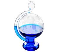 Prédicteur de la météo pour verre de tempête, jauge pression barométrique visuelle, baromètres en verre portables pour les cadeaux décoration bureau du bureau à domicile