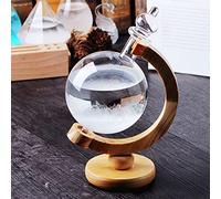 Prédicteur de Tempête en Verre, Station de Prévision Météo, Station Météo en Verre en Forme de Globe, Prédicteur Météo en Boule de Cristal Décorative, Excellent Cadeau pour Bureau, Bureau à Domicile