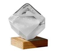 Prédicteur de Temps Créatif, Baromètre En Verre de Forme, Bouteilles de Prévision Météo Intérieures Transparent avec base