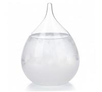 Prédicteur météo en verre tempête en forme de gouttelette avec base en bois pour la maison, le bureau, la décoration de bureau, 3, 2 x 4, 3 pouces