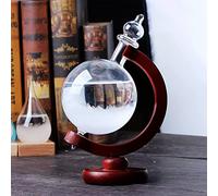 Prédicteur météo en verre tempête, station météo en forme de globe, boule de cristal décorative, excellent cadeau pour bureau, décoration d'intérieur (style 2)