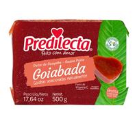 Predilecta - Bonbons à la goyave - Pâte de goyave - Produit de l'industrie brésilienne - Idéal pour les desserts et les pâtisseries - 500 grammes