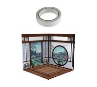 predolo 1:12 figurines affichage modèle scène vitrine pour figurines Mini poupée Mini voiture moulée sous pression, Maison chinoise