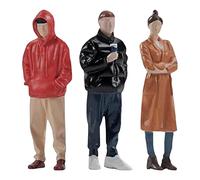 predolo 1/32 Échelle Modèles Figurine Personnes Figurines Mini Personnes Modèle Peint Figures Debout Minuscules Personnes pour Micro Paysages Dollhouse Decor, Style b