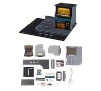 predolo 1:64 Parking Modèle Bâtiment Mini Modèle Voiture Stockage Antidérapant Fond Voiture Moulé sous Pression Garage pour Véhicule Scène Jouet