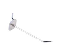 predolo 10 Crochets pour Panneaux Perforés, Crochets pour Panneaux à Lattes, Supports Muraux, Fournitures de Loisirs Créatifs, pour Magasins et Expositions, 9,4 cm