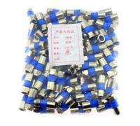 predolo 100 connecteurs de câble TV Britanniques à tête F extrudée, Robustes et résistants, avec 24 Composants blindés et adaptateurs de la série F.