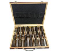 predolo 121 ciseaux à bois pour le travail du bois, outils de sculpture sur bois, gouges, outils de tournage professionnels, Couleur Noyer Noir