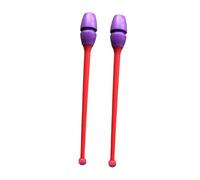 predolo 2 massues de Gymnastique Rythmique, Accessoires de Pole Dance, équipement d'entraînement de Gymnastique pour Spectacle, Tête Violette