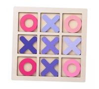predolo 3x En Bois Tic TAC Toe Jeu de Famille Jeu de Table Basse pour Extérieur Intérieur Salon Faveurs de Fête Divertissement