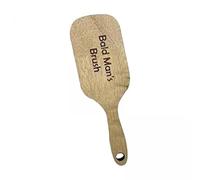 predolo 3x Kit de Toilettage pour Hommes Chauves, Brosse à Cheveux et Peigne En Bois, Cadeau pour Amis