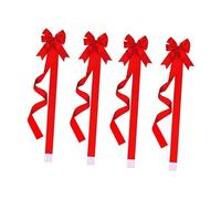 predolo 4 Nœuds Géants de Noël pour Armoire, Grande Décoration de Noël pour Placards, Rustique Festif