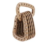 predolo 6 Mousquetons en Plastique Robustes à Ouverture Droite et Clips Porte-clés en D, Kaki, 8.5x5.6cm