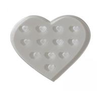 predolo 6x Es Support de Colle/réutilisable/verre Cristal/transparent avec 12 Trous Support Professionnel Faux Cils Plateau Main Plaque pour Extension