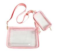 predolo à bandoulière Transparent pour Femme, idéal pour Les, Le Sport, Le Stade ou l'extérieur, Rose