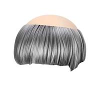 predolo Accessoire de Déguisement de Moine Chauve d'halloween, Perruque Moine pour Adulte, Cosplay Chauve d'halloween pour Spectacle d'anime, Halloween Perruque Moine de Déguisement, Gris argenté