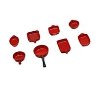 predolo Accessoires de Cuisine de Maison de Poupée Miniature 1 Bol à 6 échelles Adultes Enfants, Rouge