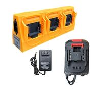 predolo Adaptateur de câble de Batterie pour Outil électrique sans Fil, Prise Jaune UE 220 V pour tronçonneuses, Compatible avec BL1430 BL1450, Robuste, 6 Emplacements