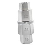 predolo Adaptateur de Douille pour Outil à axe Hexagonal, Outil Portable à Six pans Creux pour Broche d'axe, Argent