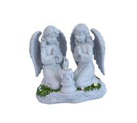 predolo Ange solaire décoratif pour jardin extérieur, statues, sculptures, figurines d'anges en résine pour la cour, Prière