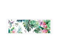 predolo Autocollant mural décoratif en PVC motif oiseaux et plantes tropicales, facile à utiliser et élégant, idéal pour les fêtes le salon.