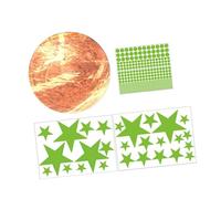 predolo Autocollants étoiles phosphorescentes, stickers muraux phosphorescents à faire soi-même, autocollants muraux étoiles et planètes pour salon,