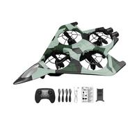 predolo Avion de chasse télécommandé, modèle hélicoptère léger et, facile à piloter et idéal pour les enfants les garçons. Jouet volant, Vert avec 1 Batterie