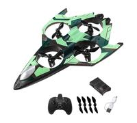 predolo Avion télécommandé RC acrobatique, facile à piloter, avion de chasse à voilure fixe, cadeau d'anniversaire pour garçons et adultes, Vert